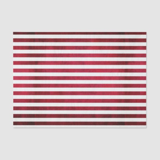 Rode en witte strepen op textiel van textiel door tissuepapier (Voorkant)