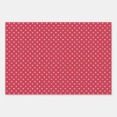 Rode en witte strepen Polka Dot Chevron Inpakpapier Vel (Voorkant 2)