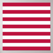 Rode en witte strepen poster (Voorkant)