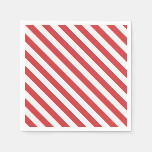 Rode en witte strepen servet (Voorkant)