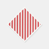 Rode en witte strepen servet (Hoek)