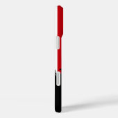 Rode en witte strepen Soccer Fans and football Case-Mate iPhone Case (Achterkant / Rechts)