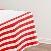 Rode en witte strepen tafelkleed (Voorbeeld)