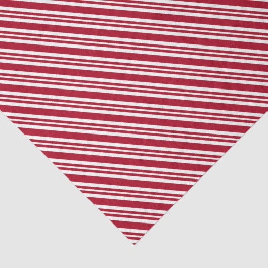 Rode en witte strepen tissuepapier (Detail)