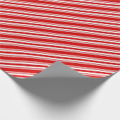 rode en witte suikerriet gestreept cadeaupapier (Hoek)