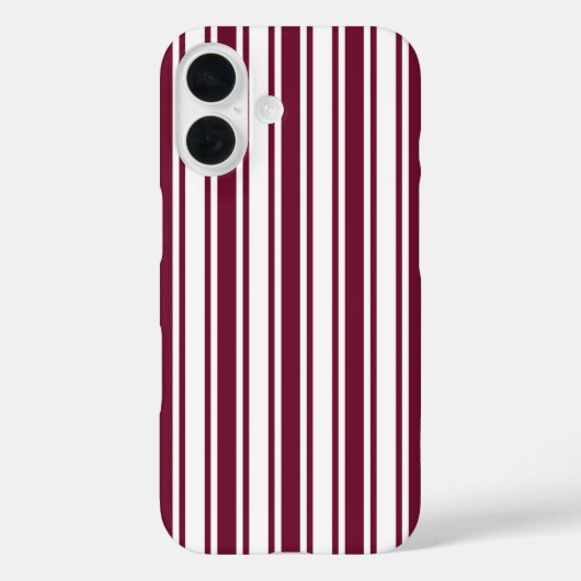 Rode en witte suikerstrepen Case-Mate iPhone case (Achterkant)