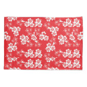 Rode en witte tropen kussensloop (Achterkant-Links)