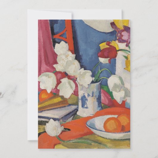 Rode en witte tulpen | Samuel John Peploe (Voorkant)