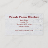 rode en witte ui bos visitekaartje (Achterkant)