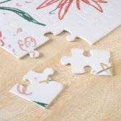 Rode en Witte Valentijnscadeau Legpuzzel (Zijkant)
