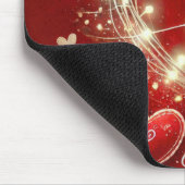 RODE EN WITTE VALENTIJNSDAG HARTEN MUISMAT (Hoek)