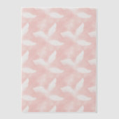 Rode en witte veren Vellum Overlay Vellum Uitnodigingen (Voorkant)