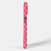 Rode en witte vierkante kettingen Case-Mate iPhone case (Achterkant / Rechts)