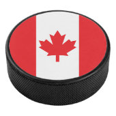 Rode en witte vlag van Canada Hockey Puck (3/4)