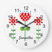 Rode en witte volkbloemen