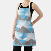 Rode en witte wegbarrière blokkeert toegang schort (Insitu)