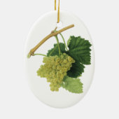 rode en witte wijndruiven op een wijnstok, vrucht keramisch ornament (Achterkant)