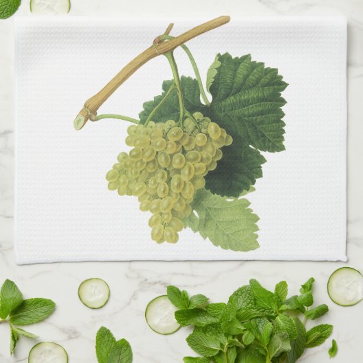 rode en witte wijndruiven op een wijnstok, vrucht theedoek (Gevouwen)