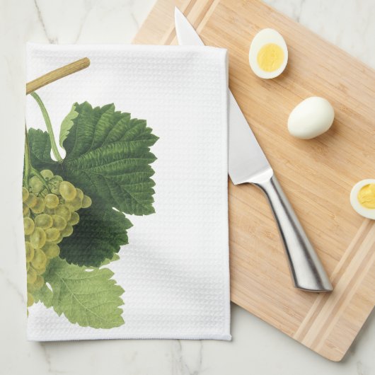  rode en witte wijndruiven op een wijnstok, vrucht theedoek (Quarter Fold)