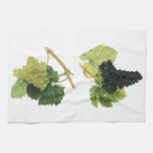 rode en witte wijndruiven op een wijnstok, vrucht theedoek (Horizontaal)