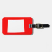 Rode en witte Wyoming Bagagelabel (Voorkant horizontaal)