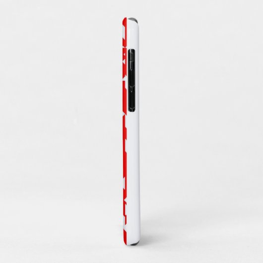 Rode en witte zigzagpatronen Case-Mate iPhone case (Achterkant/links)