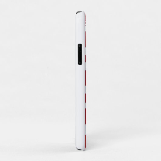 Rode en witte zigzagpatronen Case-Mate iPhone case (Achterkant/rechts)