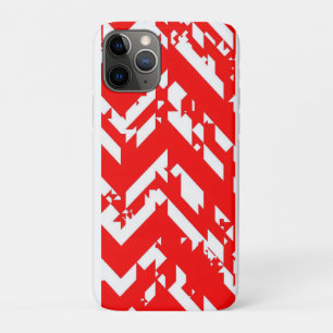Rode en witte zigzagpatronen Case-Mate iPhone case