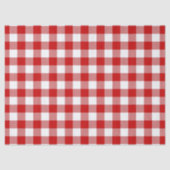 Rode en witte zomer Gingham Tissuepapier (Voorkant)