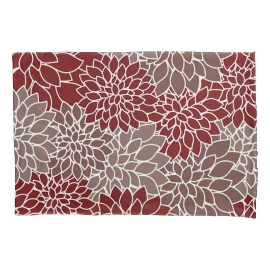 Rode en zilvervis kussensloop (Voorkant)