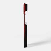 Rode en zwarte Amerikaanse vlag iPhone Hoesje (Linkerkant)