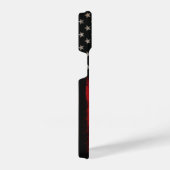 Rode en zwarte Amerikaanse vlag iPhone Hoesje (Rechterkant)