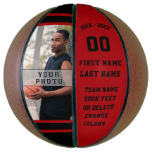 Rode en zwarte Basketball, PHOTO FULL Size of MINI