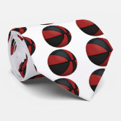 Rode en zwarte Basketball: Stropdas (Opgerold)