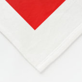 Rode en Zwarte Bollen Abstracte Geometrische Kunst Fleece Deken (Hoek)