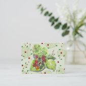 rode en zwarte bramen advieskaart (Staand voorkant)