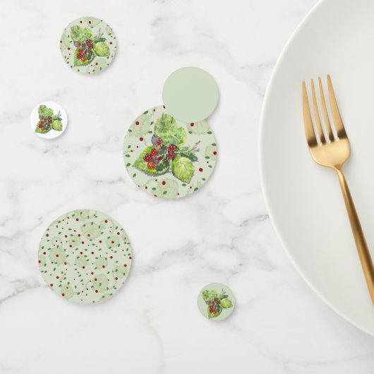 rode en zwarte bramen confetti (Groep)