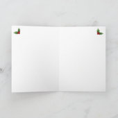 Rode en zwarte Buffalo Plaid Check Kerstmis Kaart (Binnen)