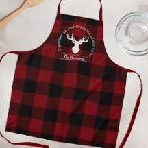 Rode en Zwarte Buffalo Plaid Familienaam