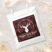 Rode en zwarte buffel controleren familie feest bedankzakje (Geknipt)