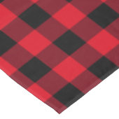 Rode en zwarte buffelcontrole tafelkleed (Gekanteld)