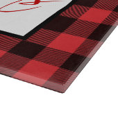 Rode en zwarte buffelkerst snijplank (Hoek)