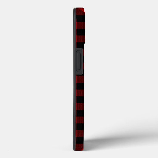 Rode en zwarte buffelplaat Case-Mate iPhone case (Achterkant / Rechts)