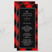 Rode en zwarte buffelplaat  menu (Voorkant / Achterkant)