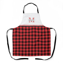 Rode en zwarte buffelplaat | Monogram