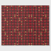 Rode en zwarte buffelpleister cadeaupapier (Vlak)