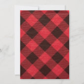 Rode en zwarte buffels met kerstfeestdag kaart (Achterkant)