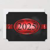 Rode en zwarte Button 2025 Kaart (Voorkant)