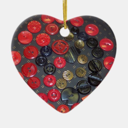  rode en zwarte Buttonnen, Ornament (Voorkant)