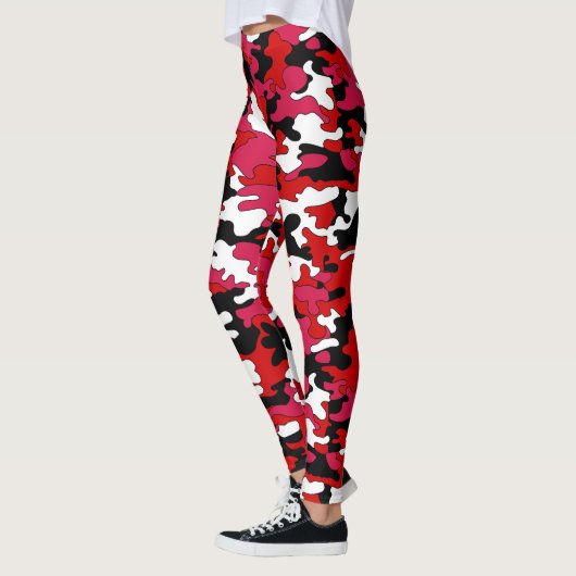 Rode en zwarte Camo-Leggings Leggings (Links)